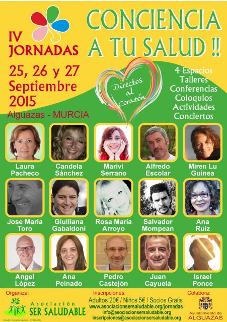 Alguazas acogerá las IV Jornadas 'Conciencia a tu Salud'
